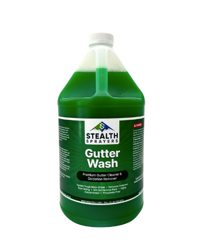 Stealth Gutter Wash – Premium Gutter Cleaner and Oxidation Remover, 1-Gallon Jug