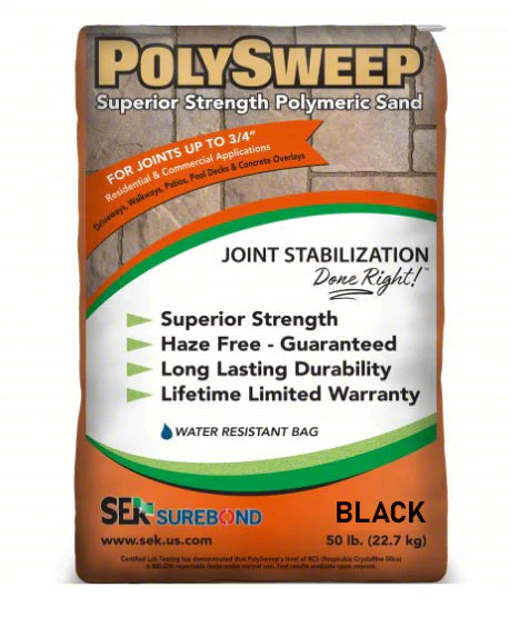 Black Poly Sweep Polymeric Sand