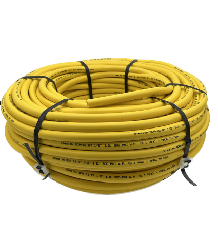 Stealth 1/2" ID Soft Wash Hose, Yellow, 300 PSI - 500 Feet